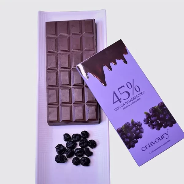 BLUE BERRIES 45% Cocoa Chocolate