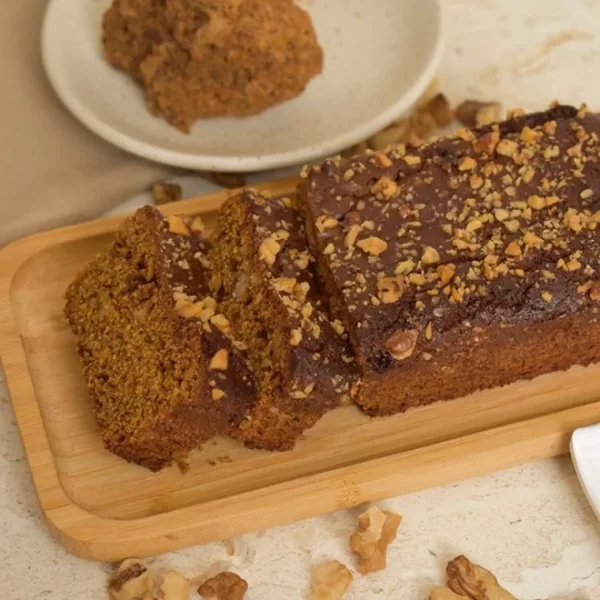 Jaggery Banana Walnut Cake