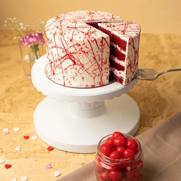 Red velvet celebration cake