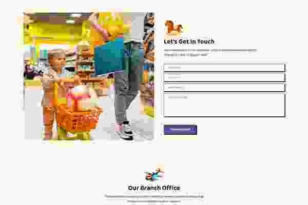landing page Cutie Contact