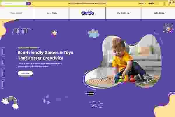 landing page Cutie Header