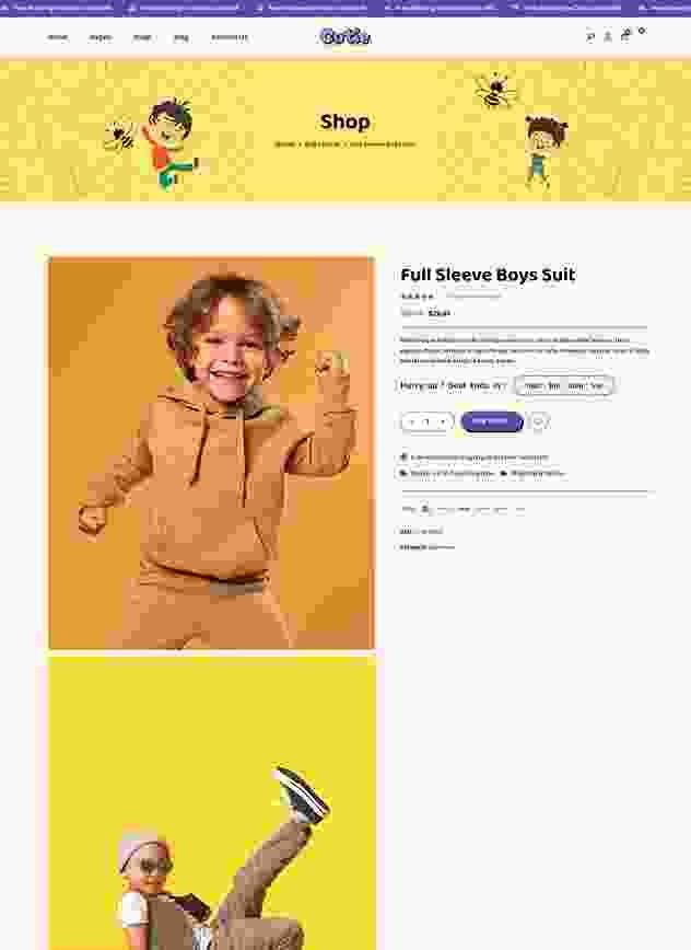 landing page Cutie Sticky Shop