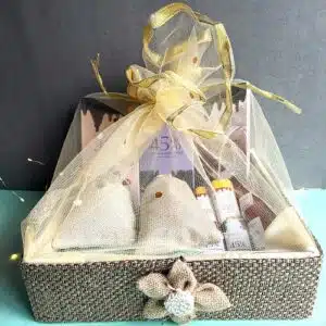 Jute basket hamper